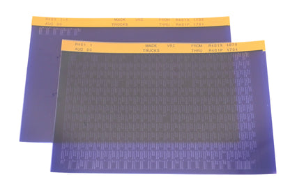 Mack R401-1, R401 1-1 R401X1070 -R4011761 VRI Microfiche Lot of 2 NOS