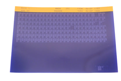Mack R410 1 R410P1193 -R410P1530 VRI Microfiche NOS