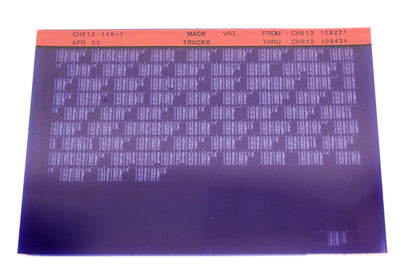 Mack CH613 145-1 CH613108221 - CH613108434 VRI Microfiche NOS