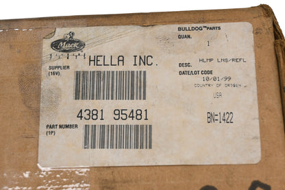 Mack 4381-95481 Lefthand Headlamp Housing NOS