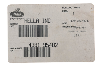 Mack 4381-95482 Righthand Headlamp Housing NOS