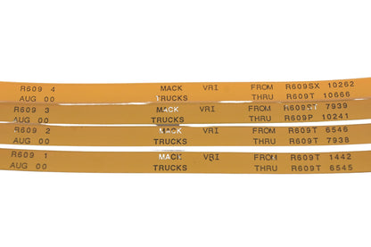 Mack R609 1, R609 2, R609 4 R609T1442 - R609T10666 VRI Microfiche Lot of 4 of 4 NOS
