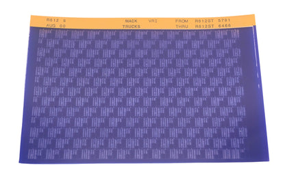 Mack R612 8 R612ST5791 - R612ST6466 VRI Microfiche NOS