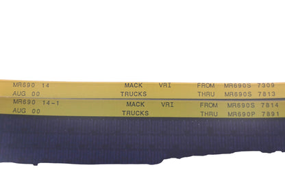 Mack MR690 14, MR690 14-1 MR690S7309 MR690P7891 VRI Microfiche Lot of 2 of 2 NOS