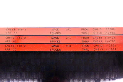 Mack CH613 149-1, CH613 149-2, CH613 149-3 CH613110200 - CH613111067 VRI Microfiche Lot of 3 NOS