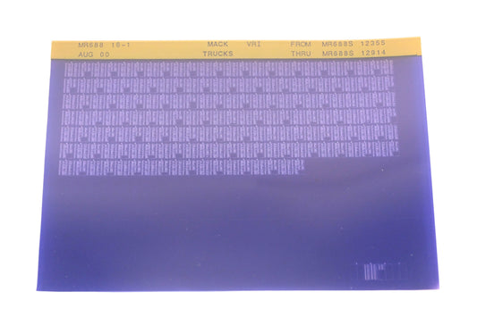 Mack MR688 16-1 MR688S12355 - MR688S12914 VRI Microfiche NOS