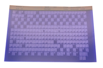 Mack RD600 1 RD600BOOK1 - RD600GK1493 VRI Microfiche NOS