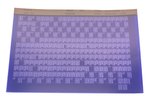Mack RD600 1 RD600BOOK1 - RD600GK1493 VRI Microfiche NOS