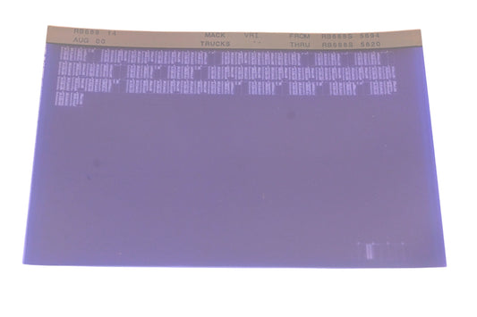 Mack RB688 14 RB688S5694 - RB688S5820 VRI Microfiche NOS