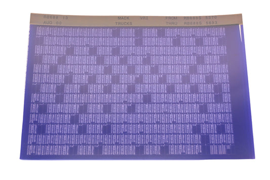 Mack RB688 13 RB688S5370 - RB688S5693 VRI Microfiche NOS