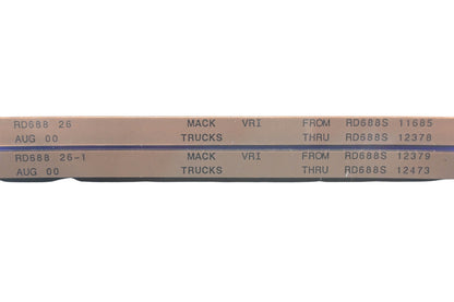 Mack RD688 26, RD688 26-1 RD688SX11685 - RD688S12473 VRI Microfiche Lot of 2 NOS