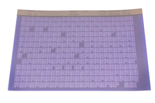 Mack RD688 64-1 RD688S36241 - RD688S36783 VRI Microfiche NOS