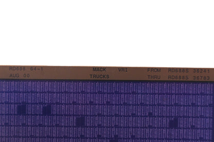 Mack RD688 64-1 RD688S36241 - RD688S36783 VRI Microfiche NOS