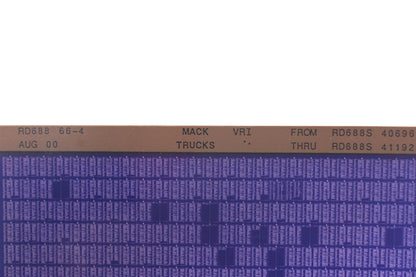Mack RD688 66-4 RD688S40696 - RD688S41192 VRI Microfiche NOS