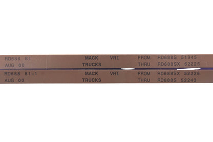 Mack RD688 81, RD688 81-1 RD688S51945 - RD688S52243 VRI Microfiche Lot of 2 NOS