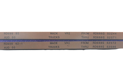 Mack RD688 82, RD688 82-1 RD688S52244 - RD688S52686 VRI Microfiche Lot of 2 NOS