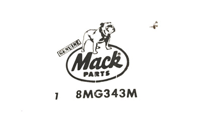 Mack 8MG343M Vent Deflector NOS