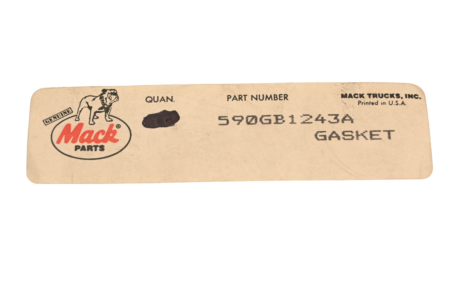 Mack 590GB1243A Gasket NOS