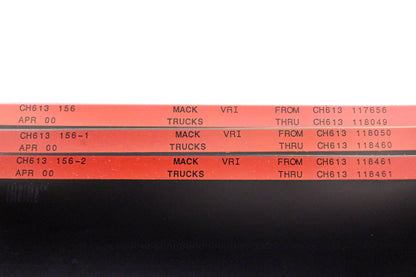 Mack CH613 156, CH613 156-1, CH613 156-2 CH613117656 - CH613118461 VRI Microfiche Lot of 3 NOS