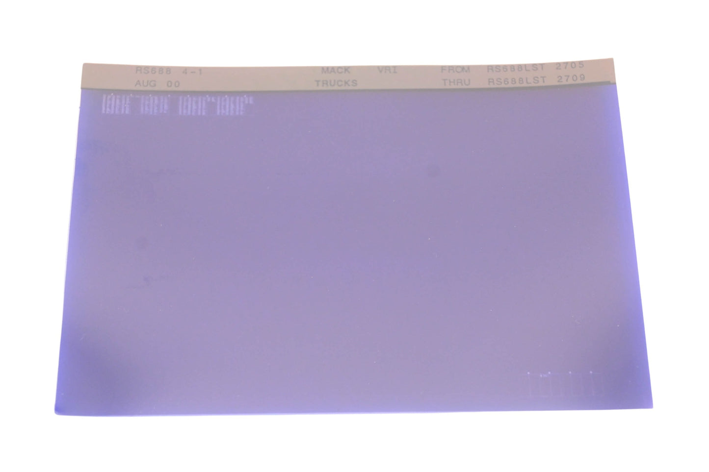 Mack RS688 4-1 RS688LST2705 - R688LST2709 VRI Microfiche NOS
