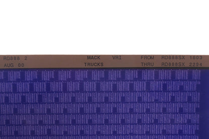 Mack RD888 2 RD888SX1603 - RD888SX2294 Vir Microfiche NOS