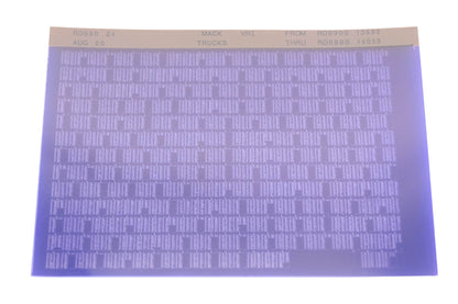 Mack RD690 24 RD690S13589 - RD690S14059 VRI Microfiche NOS