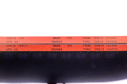 Mack CH613 159, CH613 159-1 CH613124305 - CH613124574 VRI Microfiche Lot of 2 NOS