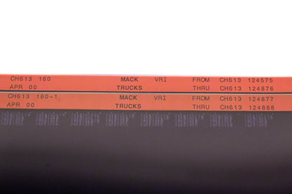 Mack CH613 160, CH613 160-1 CH613124575 - CH613124888 VRI Microfiche Lot of 2 NOS