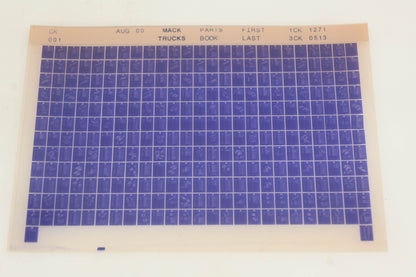 Mack CK001 1CK1271 - 3CK0513 Parts Book Microfiche NOS