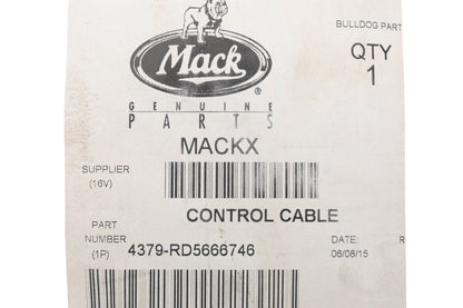 Mack 4379-RD5666746 Control Cable NOS