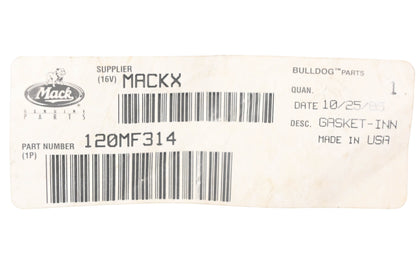 Mack 120MF314 Inner Door Gasket NOS