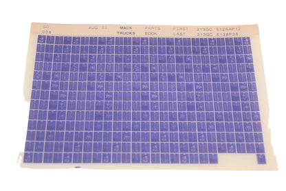 Mack GC006 Parts Book 313GC5126AP12 - 313GC5138P36 Microfiche NOS