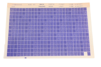 Mack 11GB40000 004 Parts Book 11GB41375P7 - 11GB41447P7 Microfiche NOS