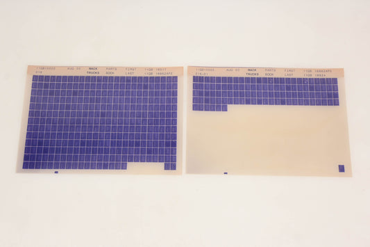 Mack 11GB10000 016, 11GB10000 016-01 Parts Book 11GB16517 - 11GB16924 Microfiche Lot of 2 NOS