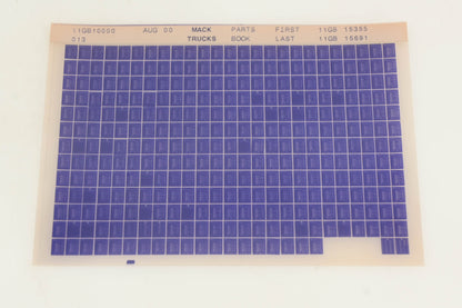 Mack 11GB10000 013 Parts Book 11GB15355 -11GB15691 Microfiche NOS