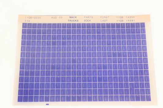 Mack 11GB10000 010 Parts Book 11GB14254 - 11GB14591 Microfiche NOS