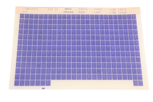 Mack 11GB10000 007 Parts Book 11GB12972 - 11GB13429 Microfiche NOS