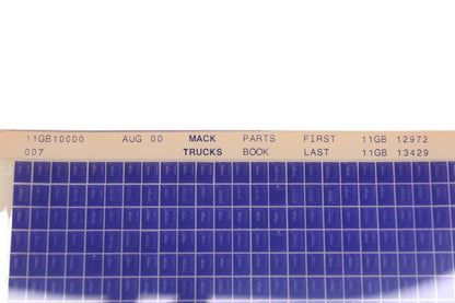 Mack 11GB10000 007 Parts Book 11GB12972 - 11GB13429 Microfiche NOS