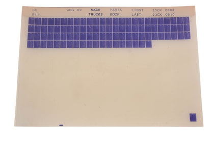 Mack CK011 Parts Book 23CK0883 - 23CK0910 Microfiche NOS