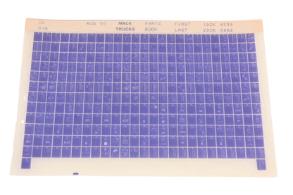 Mack CK010 Parts Book 19CK4039 - 23CK0882 Microfiche NOS
