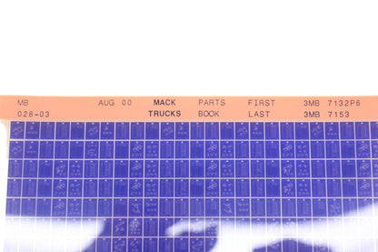 Mack MB028-03 Parts Book 3MB7132P6 - 3MB7153 Microfiche NOS