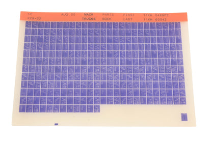 Mack KH029-02 Parts Book 11KH5488P2 - 11KH60042 Microfiche NOS