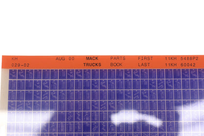 Mack KH029-02 Parts Book 11KH5488P2 - 11KH60042 Microfiche NOS