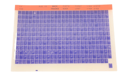 Mack KH006 Parts Book 11KH4121C - 11KH4162 Microfiche NOS