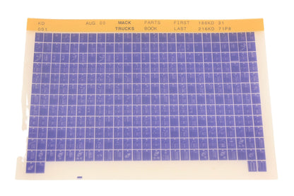 Mack KD001 Parts Book 186KD31 - 216KD71P8 Microfiche NOS