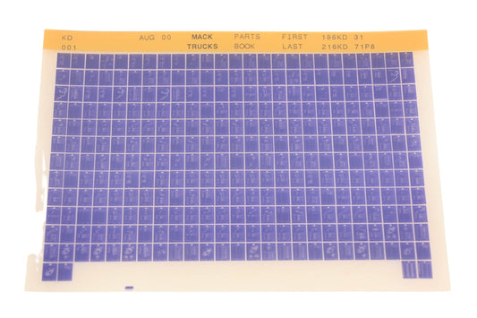 Mack KD001 Parts Book 186KD31 - 216KD71P8 Microfiche NOS