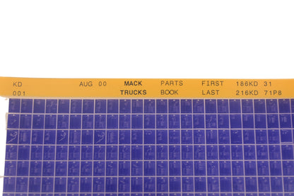 Mack KD001 Parts Book 186KD31 - 216KD71P8 Microfiche NOS