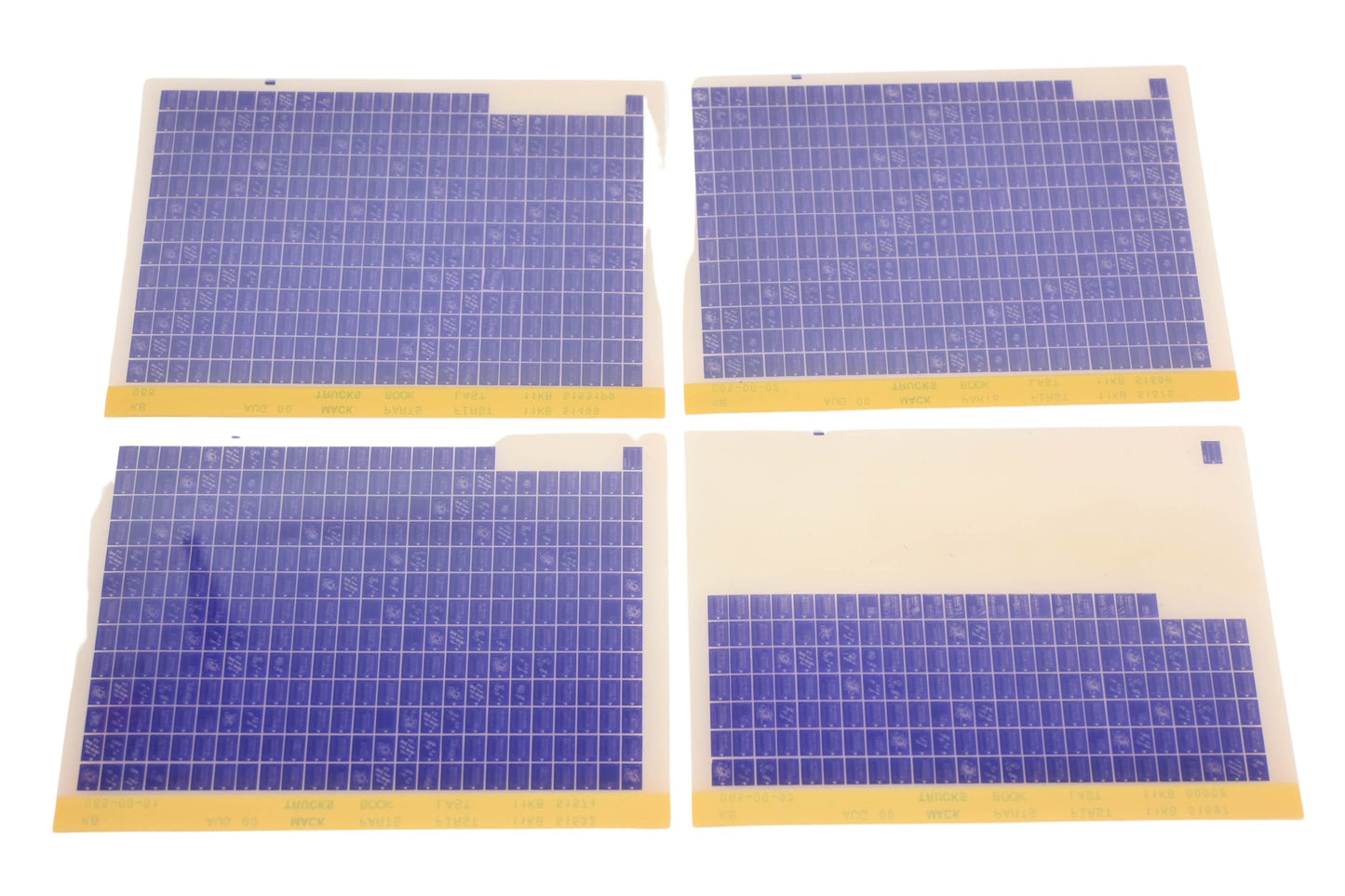 Mack KB065, KB065-00-01, KB065-00-03 Parts Book 11KB51499 - 11KB60002 Microfiche Lot of 4 NOS