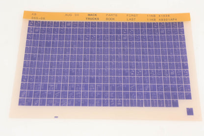 Mack KB055-06 Parts Book 11KB41038 - 11KB49301AP4 Microfiche NOS