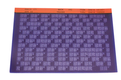 Mack CH613 171 CH613131421 - CH613132330 VRI Microfiche NOS